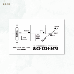 制作実績：簡易地図
