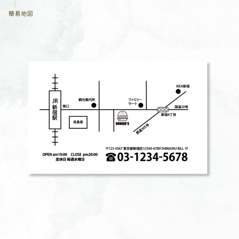 制作実績：簡易地図